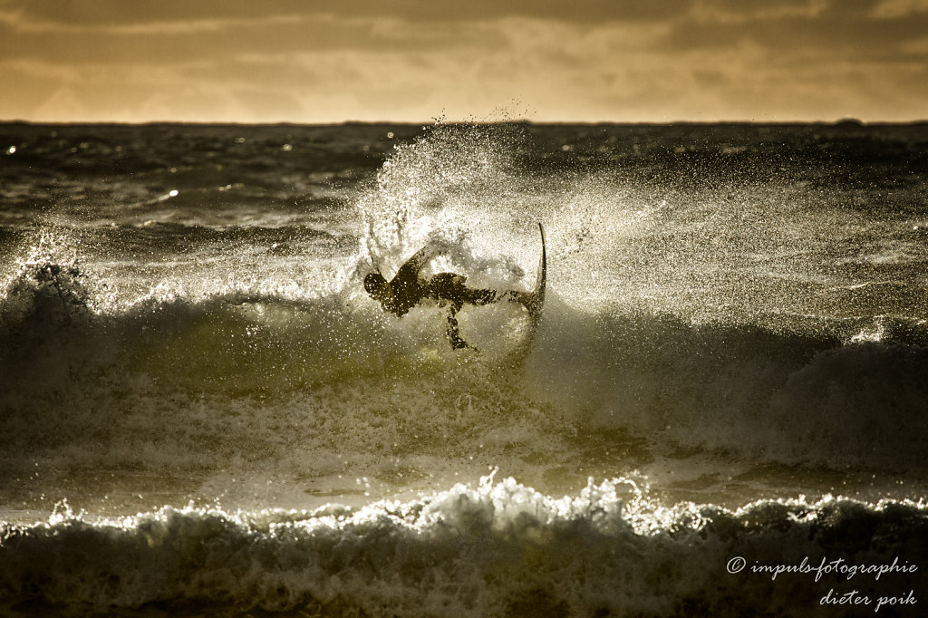 Caught by the wave